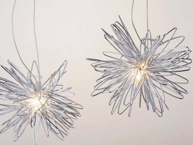 Aluminum Wire Star Moon Chandelier