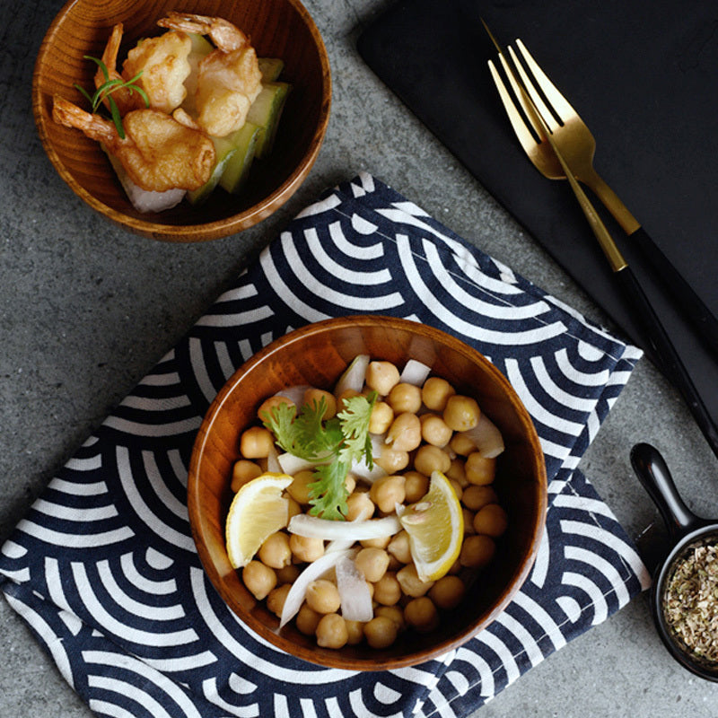 Japanese Style Wood Rice Soup Bowl