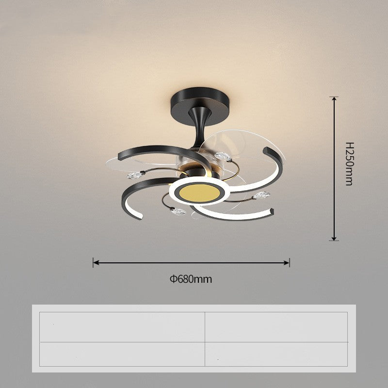 Modern Simple Fan Lamp In Living Room