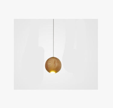 Nordic wood solid wood ball chandelier