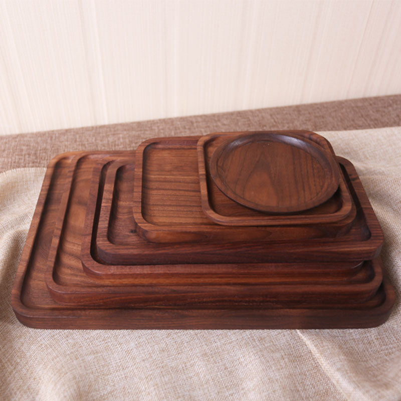 Black Walnut Rectangular Dinner Plate