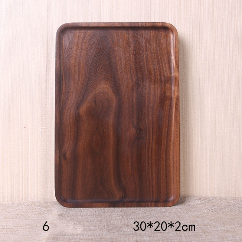 Black Walnut Rectangular Dinner Plate