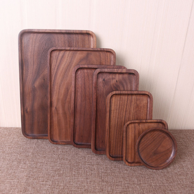 Black Walnut Rectangular Dinner Plate