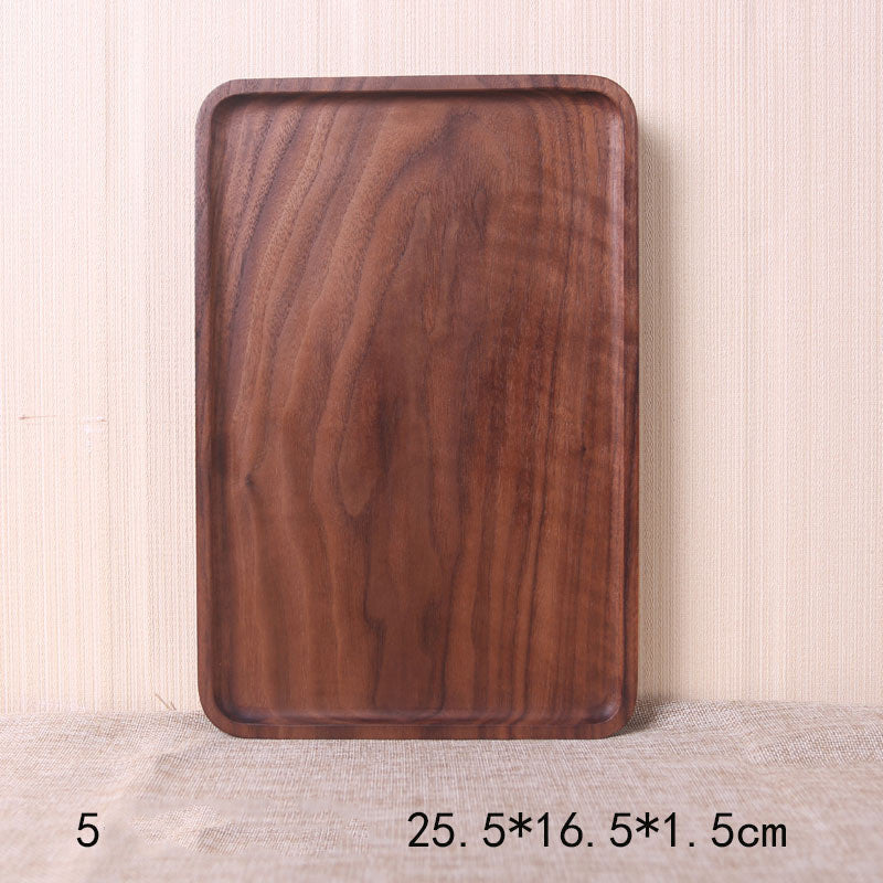 Black Walnut Rectangular Dinner Plate