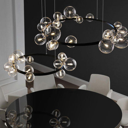 Dining Room Glass Ball Chandelier