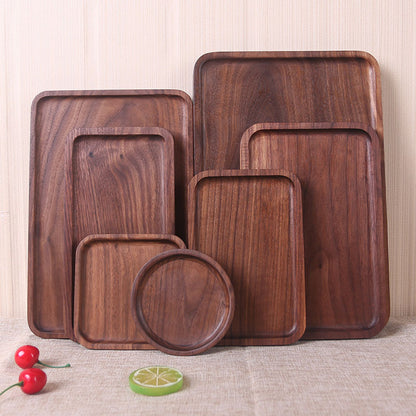 Black Walnut Rectangular Dinner Plate